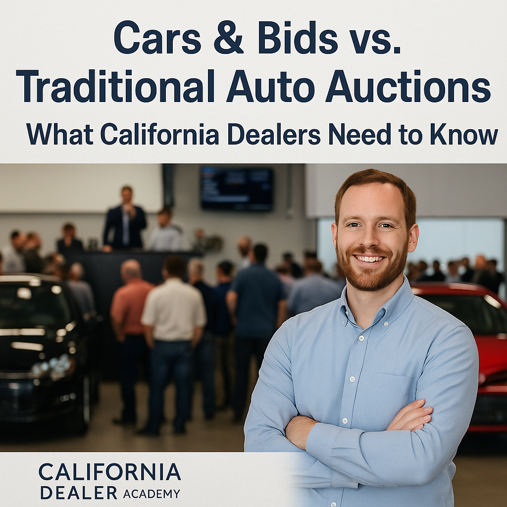 Cars and Bids vs. Traditional Auto Auctions: What California Dealers Need to Know