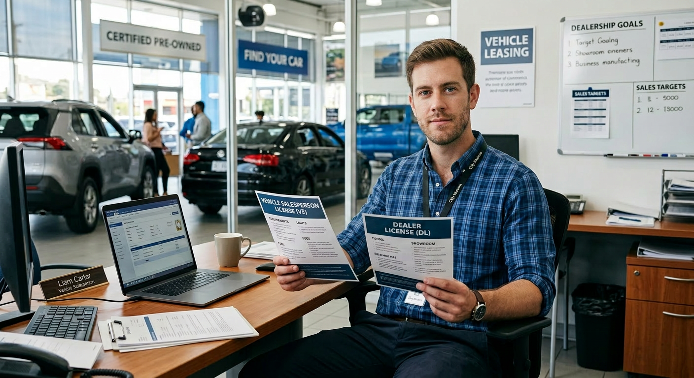 California car sales license vs dealer license comparison