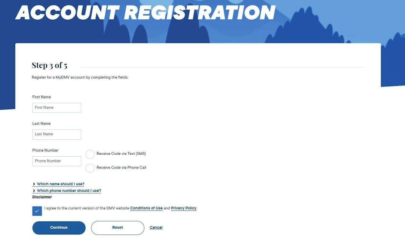 Telephone confirmation screen with one-time verification code