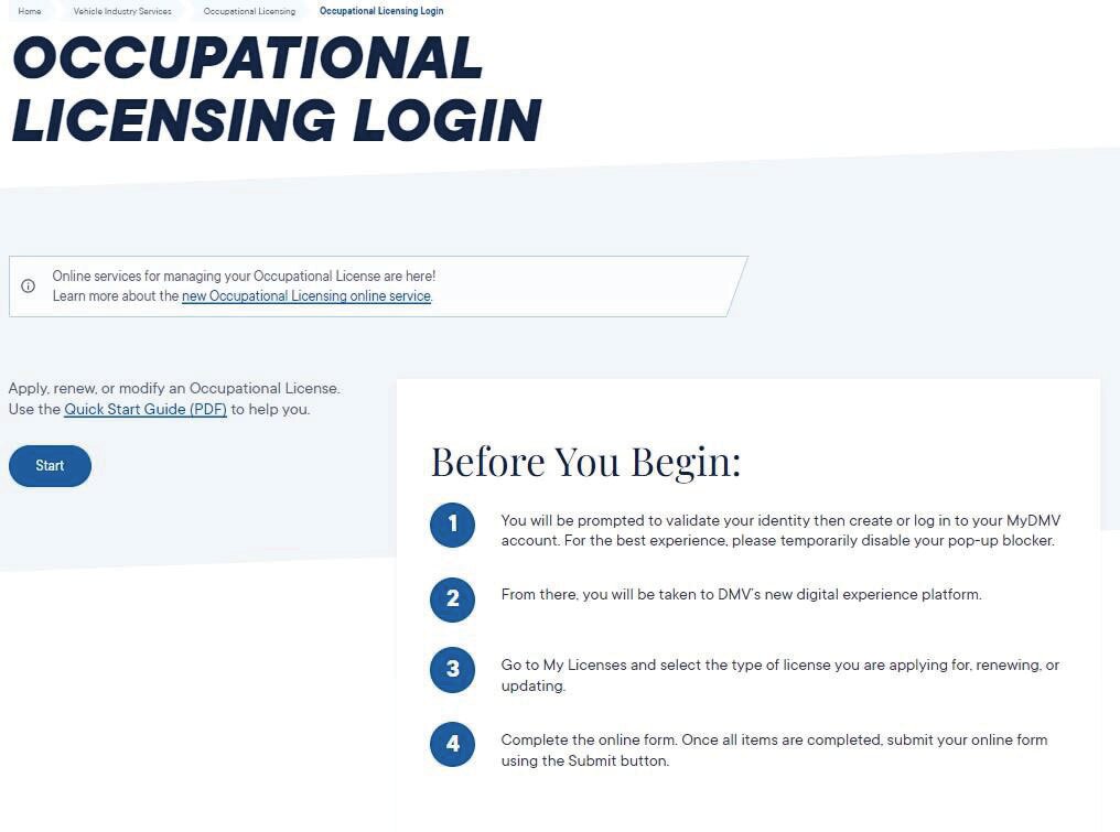 MyDMV account successfully created