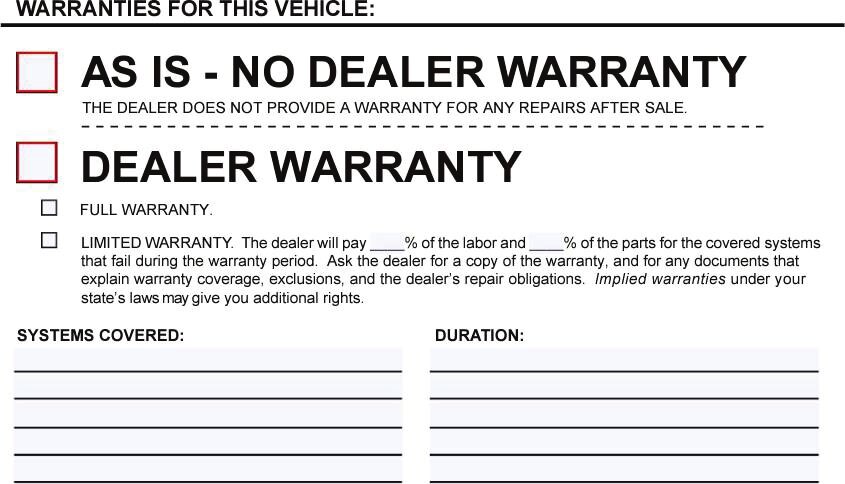 Buyers Guide form section