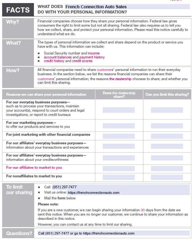 Privacy policy example